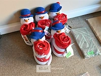 5x sneeuwman en plaid - afbeelding 1 van  1