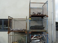 5x stapelbare metalen draadmand + inhoud - afbeelding 1 van  8