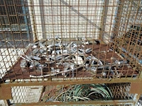 5x stapelbare metalen draadmand + inhoud - afbeelding 3 van  8