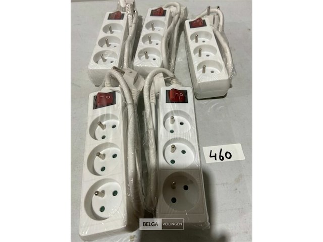 5x stekkerblok met schakelaar - afbeelding 2 van  3