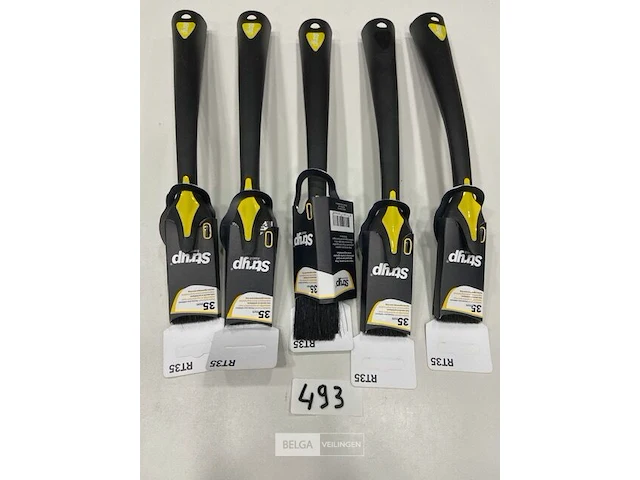 5x stryp kwast met lanfe steel 35mm - afbeelding 1 van  3