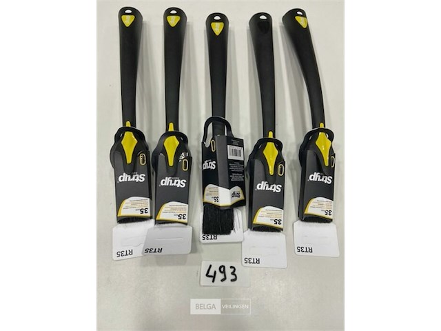 5x stryp kwast met lanfe steel 35mm - afbeelding 1 van  3