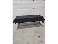 5x tafellaken zwart 240x130 cm(linnen)