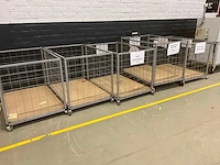 5x verrijdbare metalen kooi - afbeelding 2 van  5