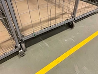 5x verrijdbare metalen kooi - afbeelding 4 van  5