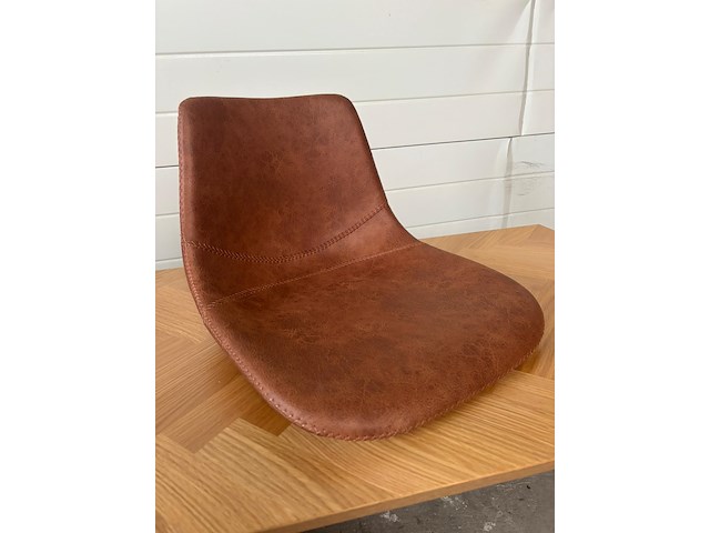 5x zitting barstoel cognac - afbeelding 1 van  1