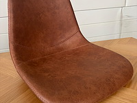 5x zitting barstoel cognac - afbeelding 1 van  1