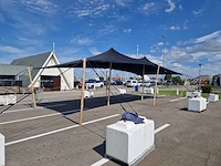 5x12m zwarte stretch tentzeil