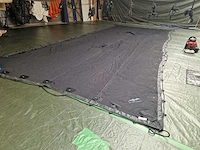 5x12m zwarte stretch tentzeil - afbeelding 2 van  3