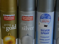 5x150ml deco spray( 3xzilver,2x goud) - afbeelding 2 van  3