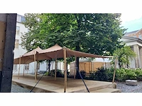 5x20m beige stretch tentzeil - afbeelding 2 van  3
