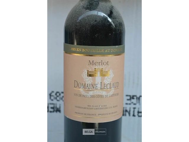 5x75cl domaine leclaud 2002, merlot, 13% - afbeelding 2 van  4