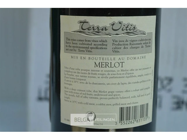 5x75cl domaine leclaud 2002, merlot, 13% - afbeelding 4 van  4