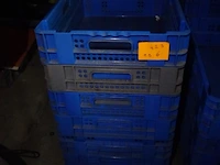 6 blauwe halfdiepe stapelbakken - afbeelding 3 van  3