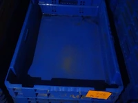 6 blauwe platte stapelbakken - afbeelding 3 van  3