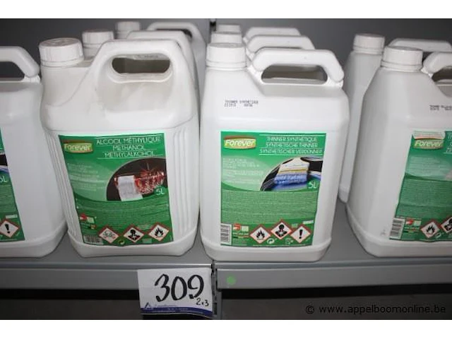 6 bussen a 5l methanol en synthetische verdunner - afbeelding 1 van  1