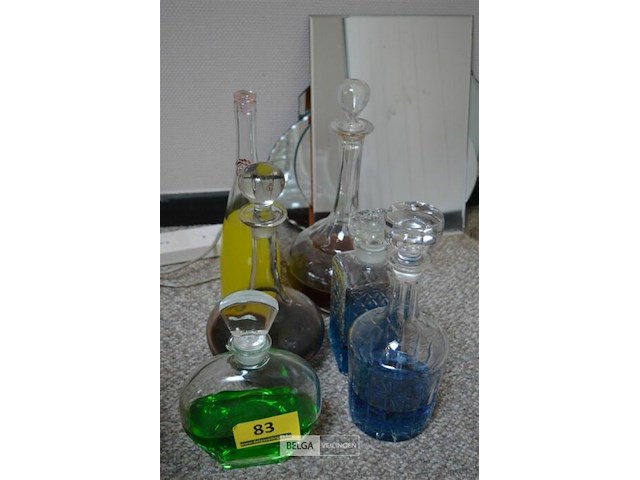 6 deco flessen gevuld met drank - afbeelding 2 van  3