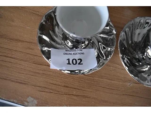 6-delig verzilverd theesetje totaal 15 stuks - afbeelding 2 van  6