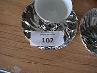 6-delig verzilverd theesetje totaal 15 stuks - afbeelding 2 van  6