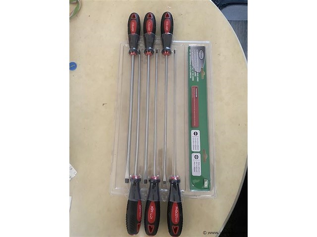 6 delige lange schroevendraaier set - afbeelding 1 van  3