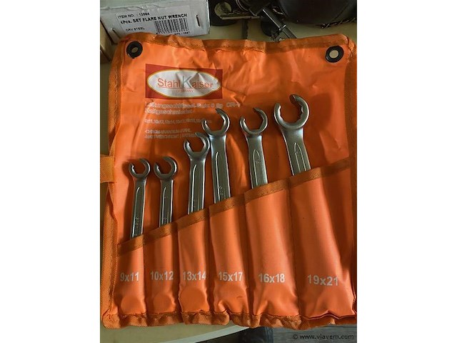 6 delige remleidingsleutel set 9-21mm - afbeelding 1 van  4