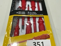 6 delige schroevendraaierset (geisoleerd tot 1000 v) - afbeelding 1 van  3