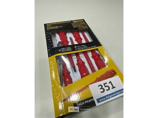 6 delige schroevendraaierset (geisoleerd tot 1000 v) - afbeelding 3 van  3