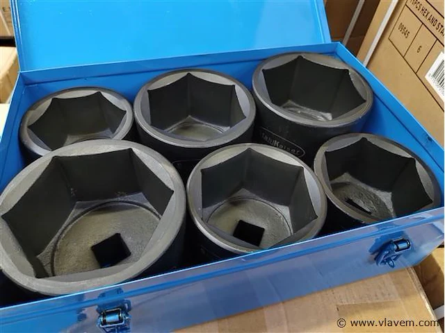 6-delige zware krachtdoppenset 1" 80-105mm - afbeelding 1 van  4