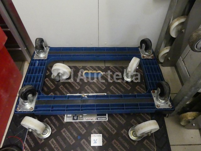 6 dienbladen op diverse wielen - afbeelding 2 van  5