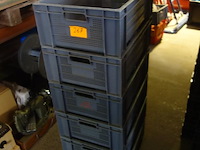 6 diepe grijze bakken - afbeelding 1 van  3