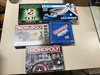 6 diverse gezelschapspellen monopoly