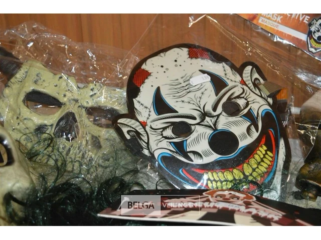 6 diverse halloween maskers - afbeelding 4 van  6