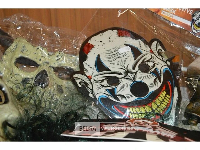 6 diverse halloween maskers - afbeelding 4 van  6