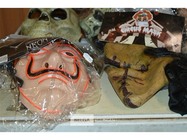 6 diverse halloween maskers - afbeelding 2 van  5
