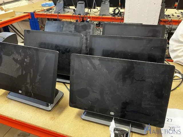 6 diverse touch screen schermen ncr - afbeelding 1 van  4