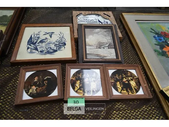 6 diversen kunstwerkjes - afbeelding 1 van  1