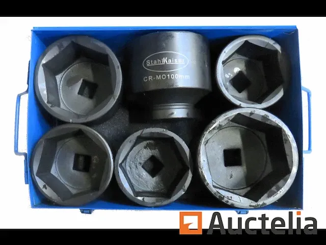 6 dlg zware krachtdoppenset 1" 80-105mm - afbeelding 5 van  5