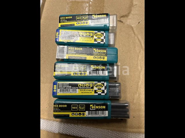 6 doosjes a 10 stuks metaalboortjes - afbeelding 2 van  4