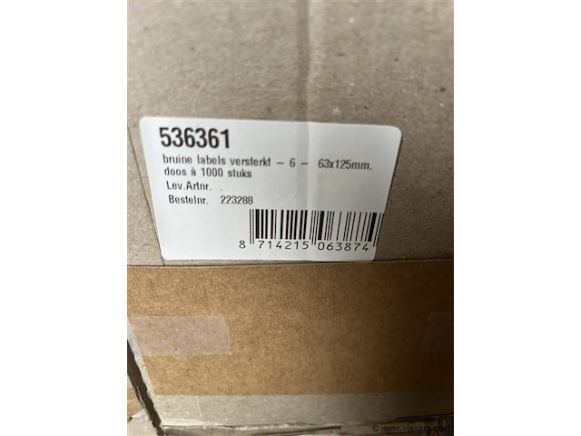 6 dozen a 1000 stuks labels - afbeelding 2 van  3