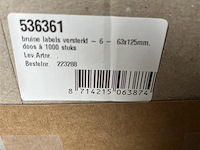 6 dozen a 1000 stuks labels - afbeelding 2 van  3