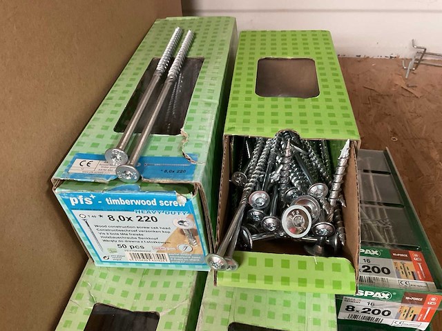 6 dozen lange houtschroeven - afbeelding 3 van  8