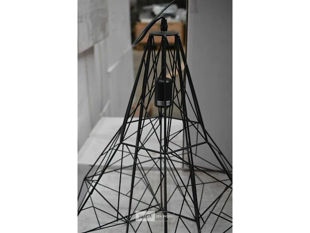 ±6 dozen x 1st design lamp draad zwart 52x46x56cm - afbeelding 2 van  5