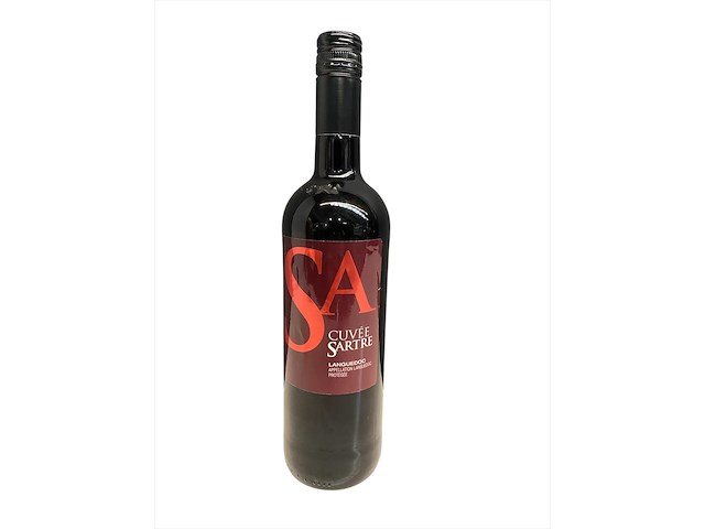 6 flessen - cuvee sartre - rood - frankrijk - 2018 - afbeelding 1 van  2