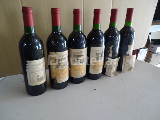 6 flessen 1ere côtes de blaye château perinot 1995 - afbeelding 4 van  4