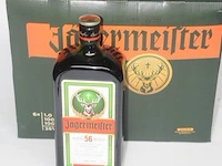 6 flessen à 1l jagermeister 35% - afbeelding 1 van  2