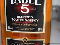 6 flessen à 2ltr whisky label 5 40% - afbeelding 2 van  2