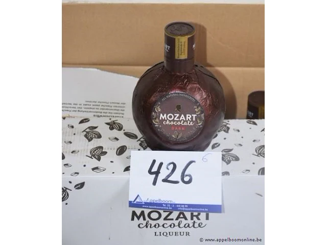 6 flessen à 50cl liquer mozart dark chocolate 17% - afbeelding 1 van  3