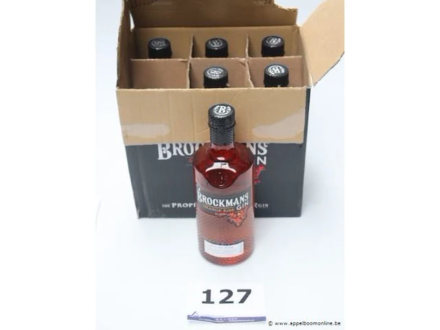 6 flessen à 70cl gin brockmans orange kiss - afbeelding 1 van  2
