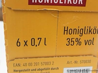 6 flessen à 70cl likeur honiglikor 35% - afbeelding 2 van  2