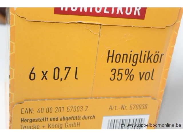 6 flessen à 70cl likeur honiglikor 35% - afbeelding 2 van  2